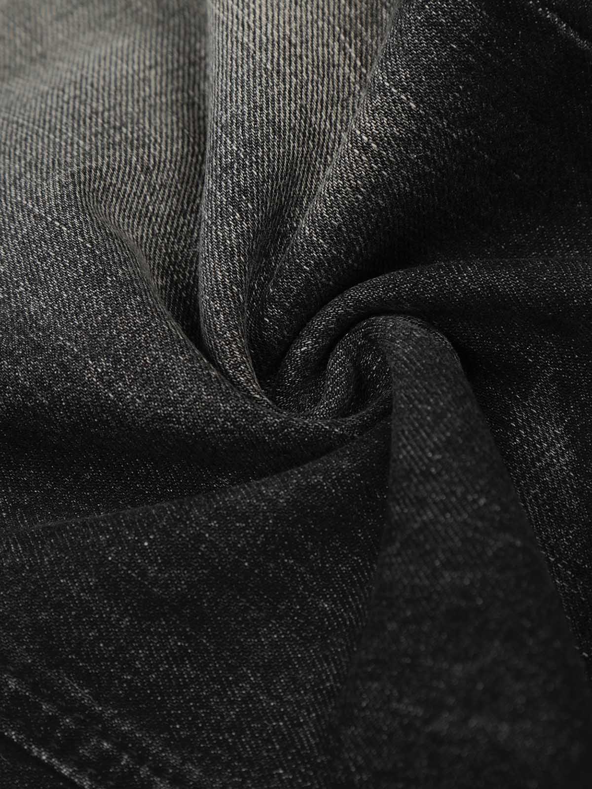 Vintage Washed Straight-Leg Wide-Fit Jeans