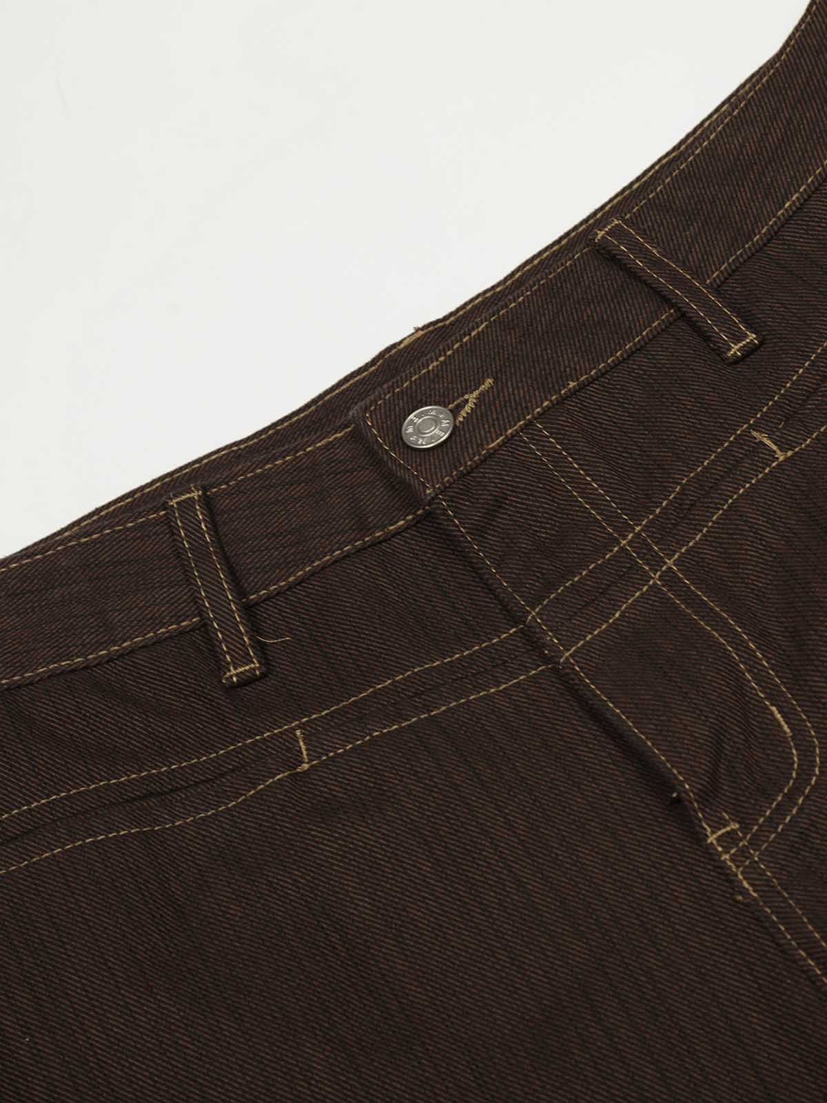 Striped Saber curve Jeans