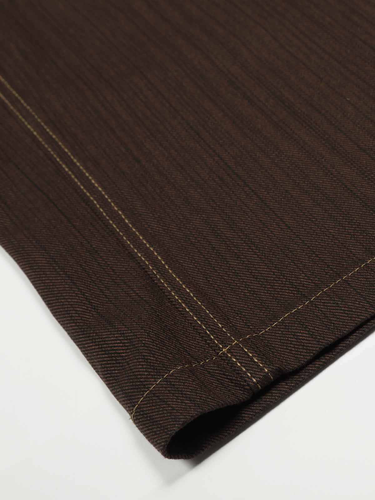 Striped Saber curve Jeans
