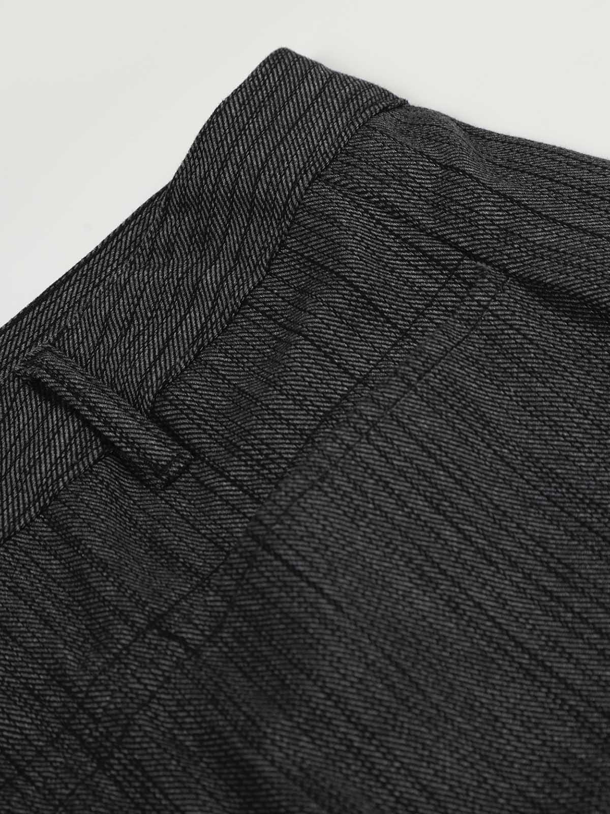 Embroidered Gray-Black Jeans