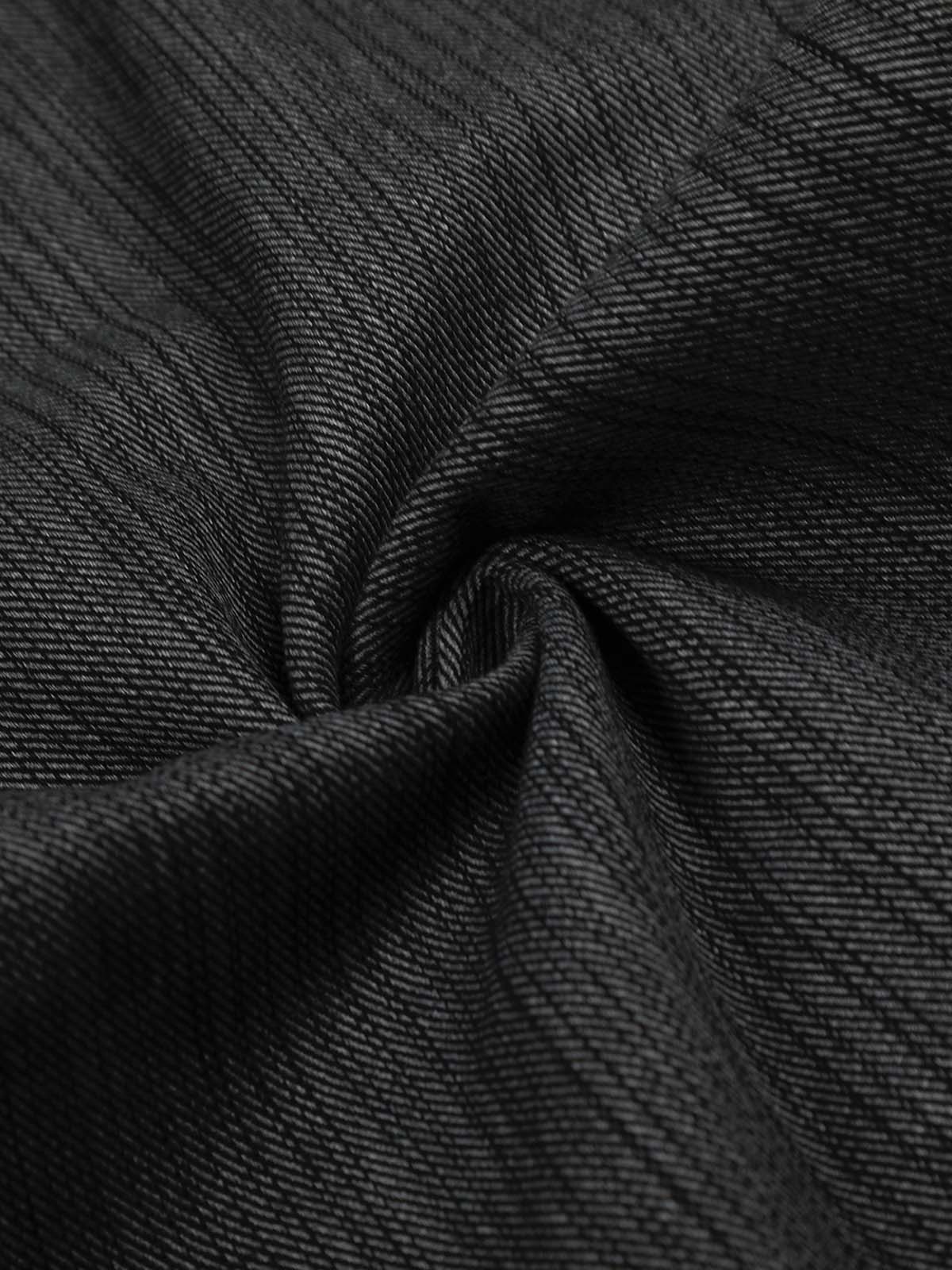 Embroidered Gray-Black Jeans