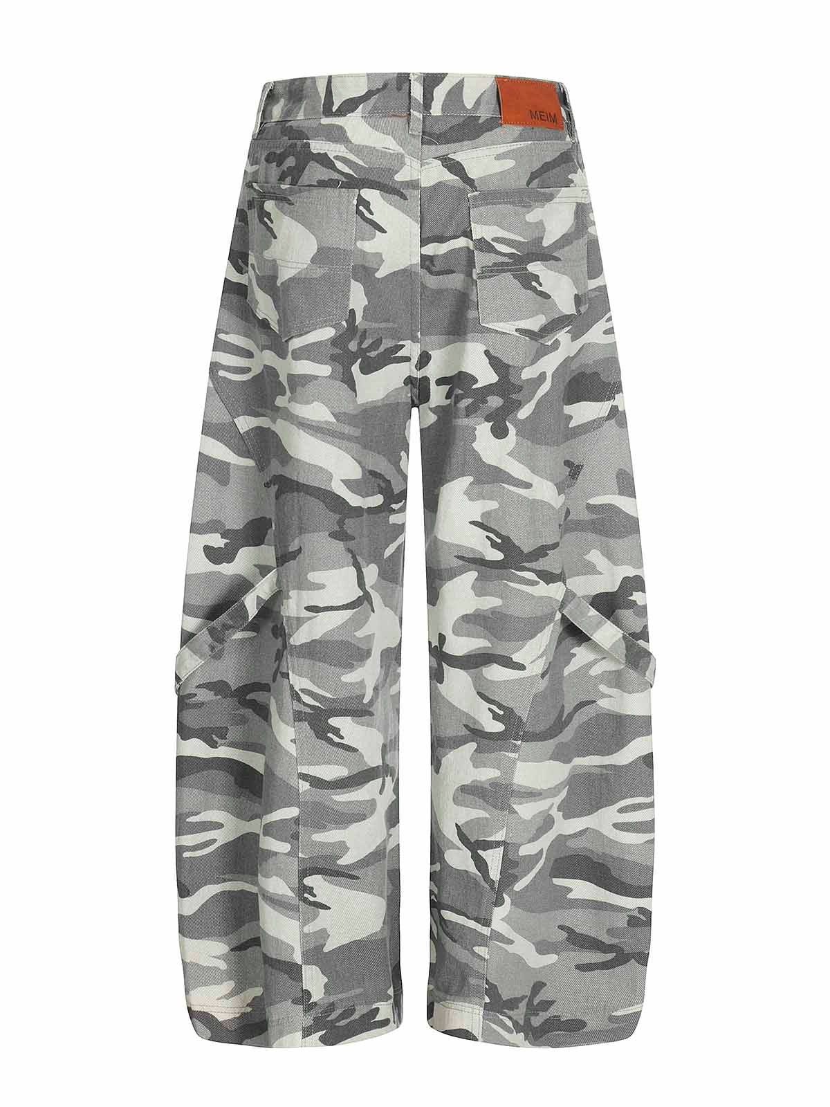 Small Curved Blade Camouflage Jeans