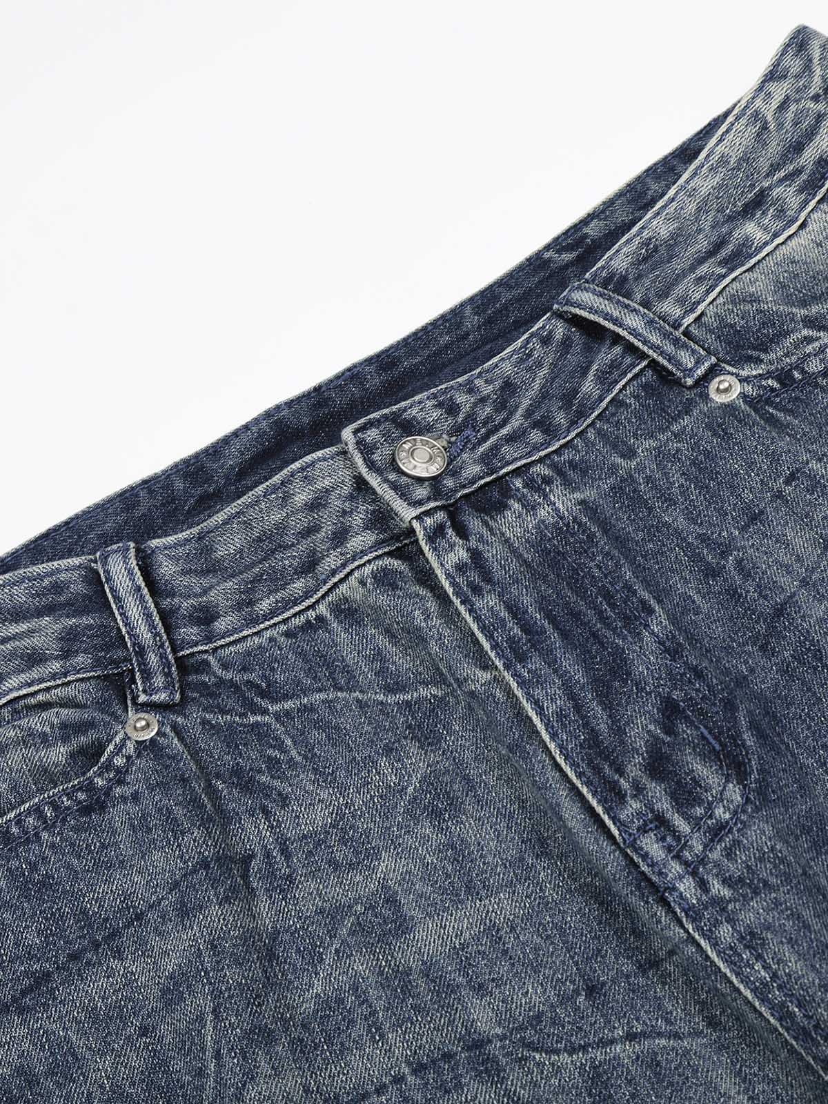 NOISSEY VINTAGE WASHED RELAXED FIT WIDE-LEG BAGGY JEANS