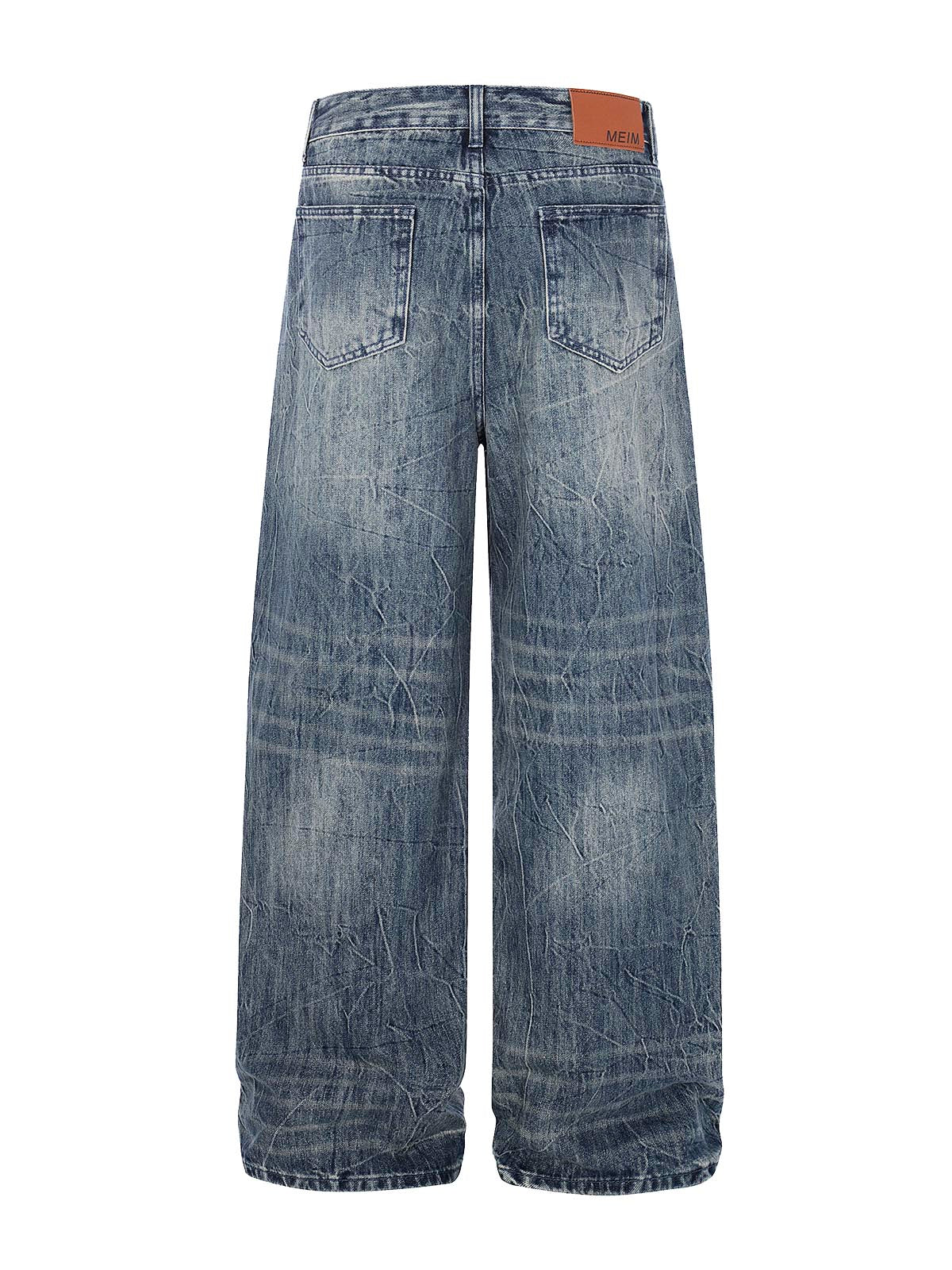NOISSEY VINTAGE WASHED RELAXED FIT WIDE-LEG BAGGY JEANS