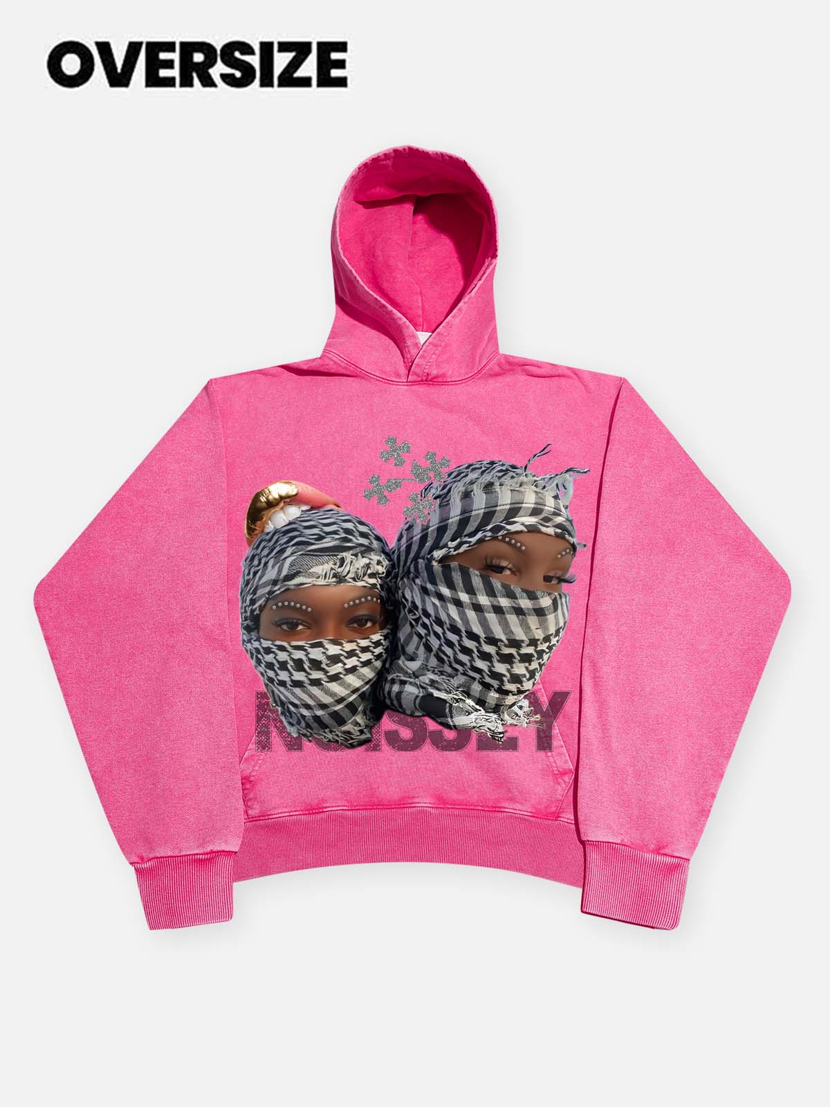 High Quality Desert Scarf Characters Print 425g Hoodie