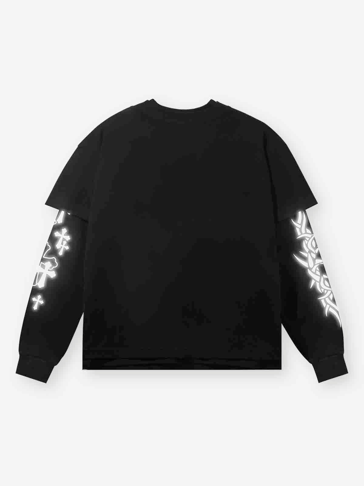 Night Glow Reflective Crucifix Long-Sleeve Set