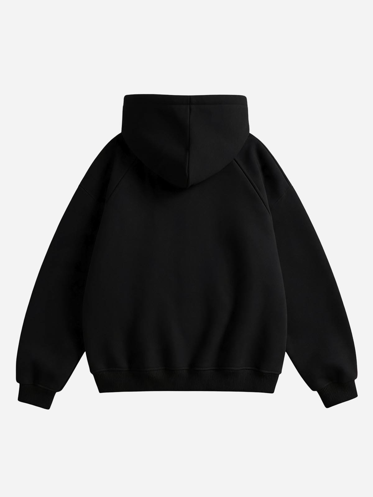 NOISSEY Essential Boxy Zip-Up Hoodie - Classic Black