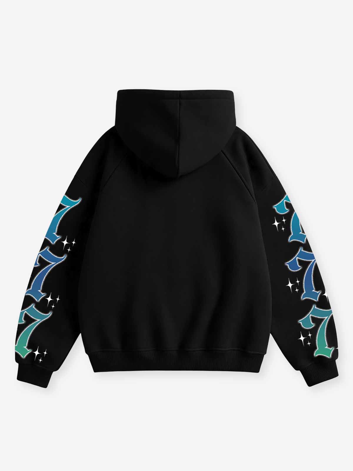 NOISSEY Casino Money High Heel Graphic Heavyweight Zip-Up Hoodie - Black Streetwear Sweatshirt