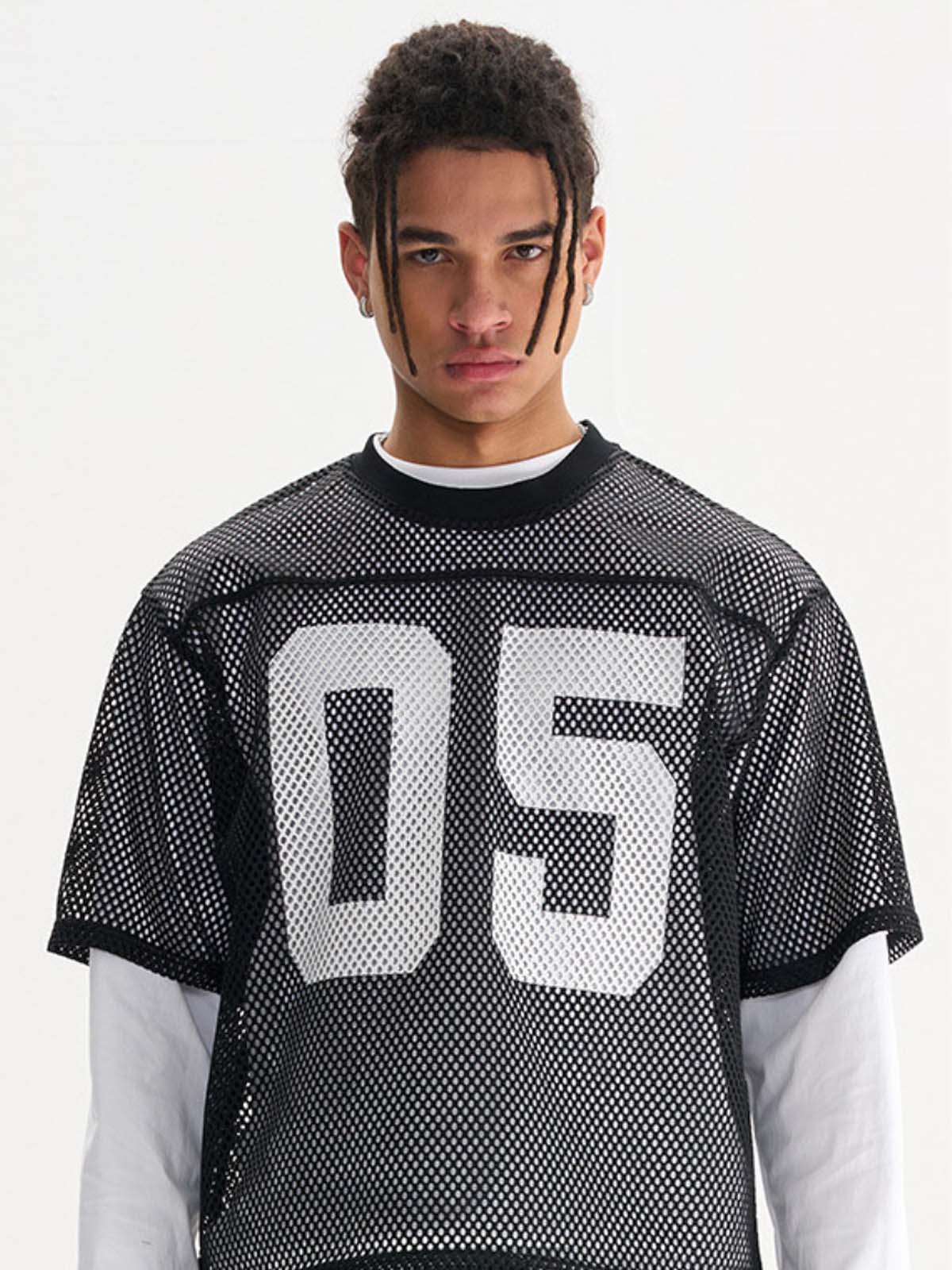 Trendy Sports Style Boxy Loose & Breathable Mesh Ball Uniform