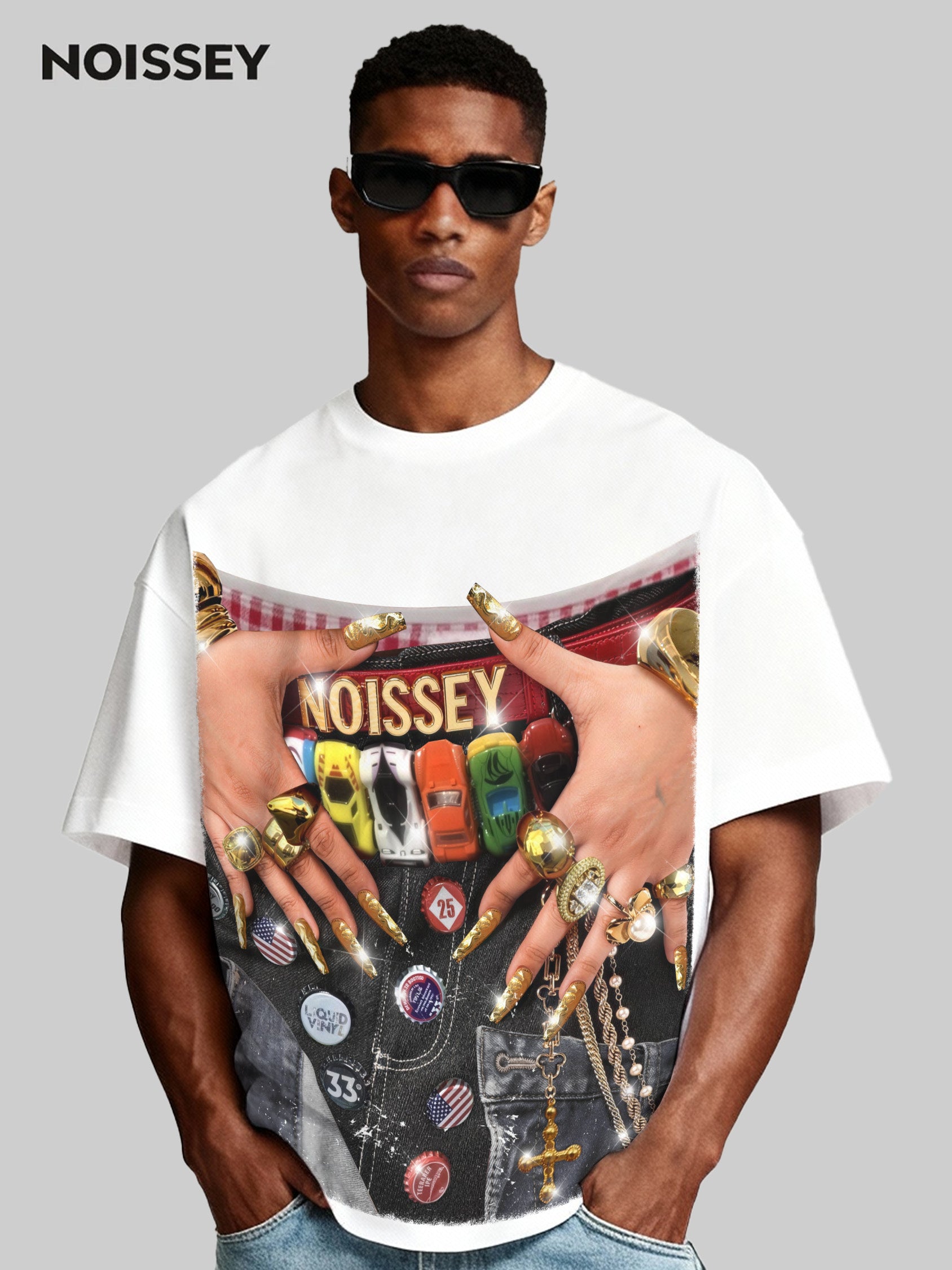 Saggy Style Femme Vibe Image Print T - shir