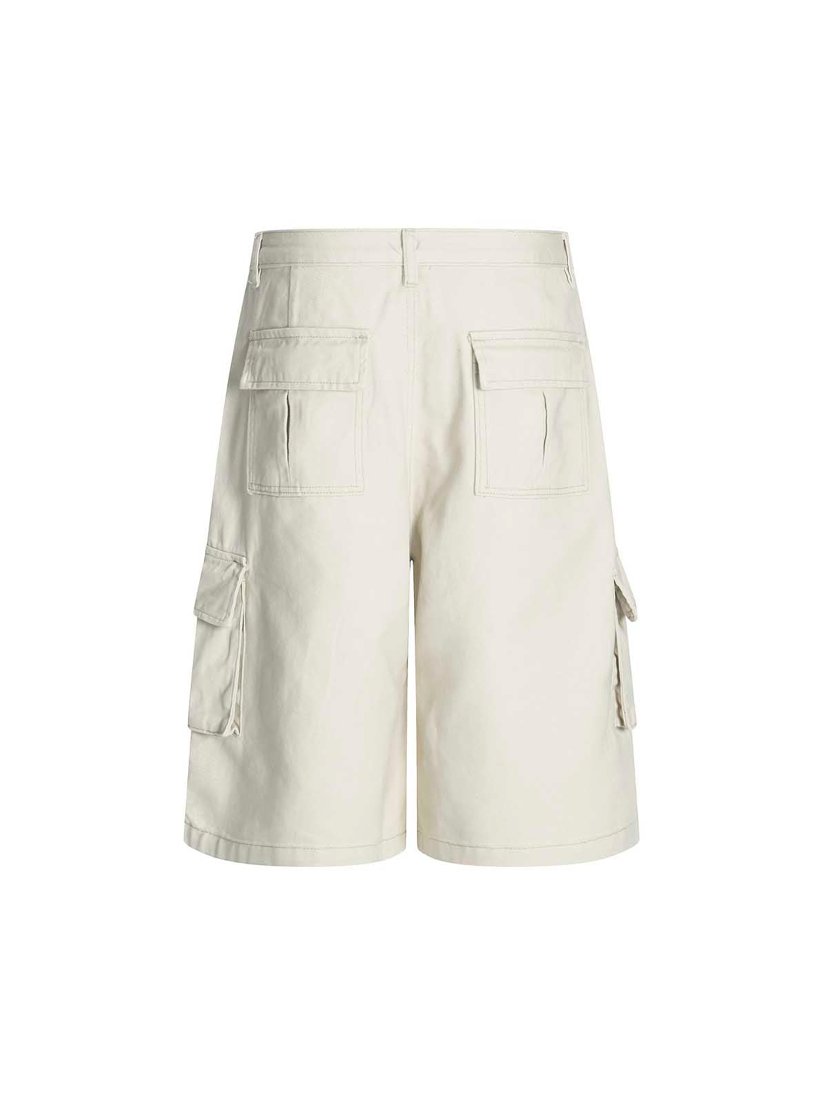 Tassel-Tie Cargo Shorts Jeans