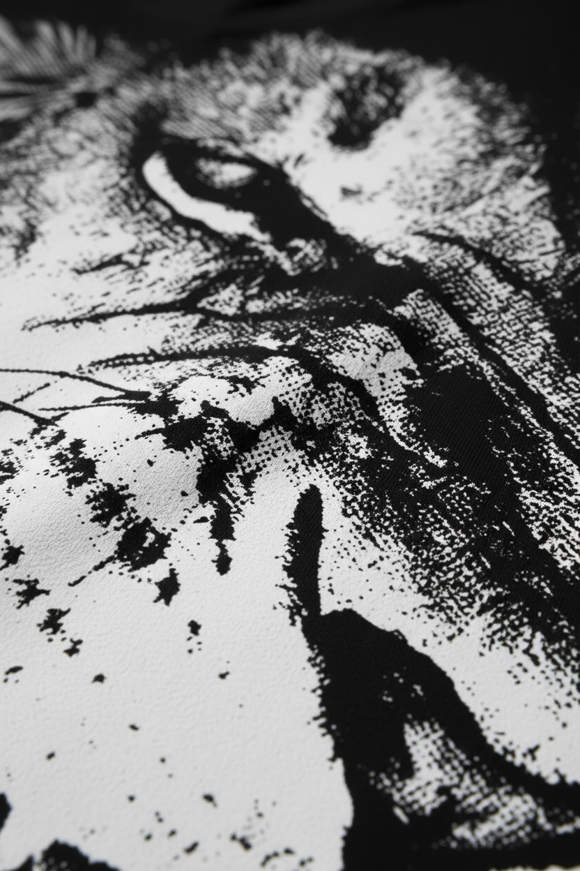 Black T Shot 5 - Diagonal Fiber Detail