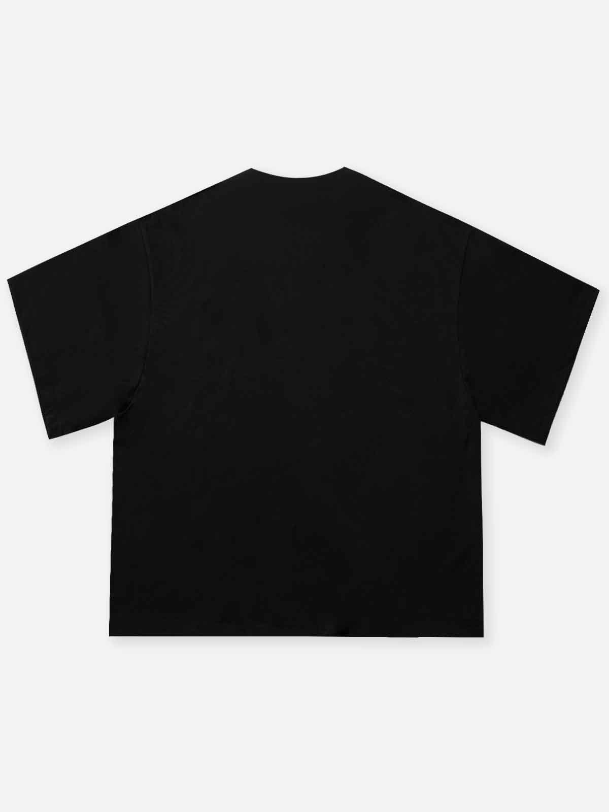 Angel on Money Print Boxy Oversized T-shirt