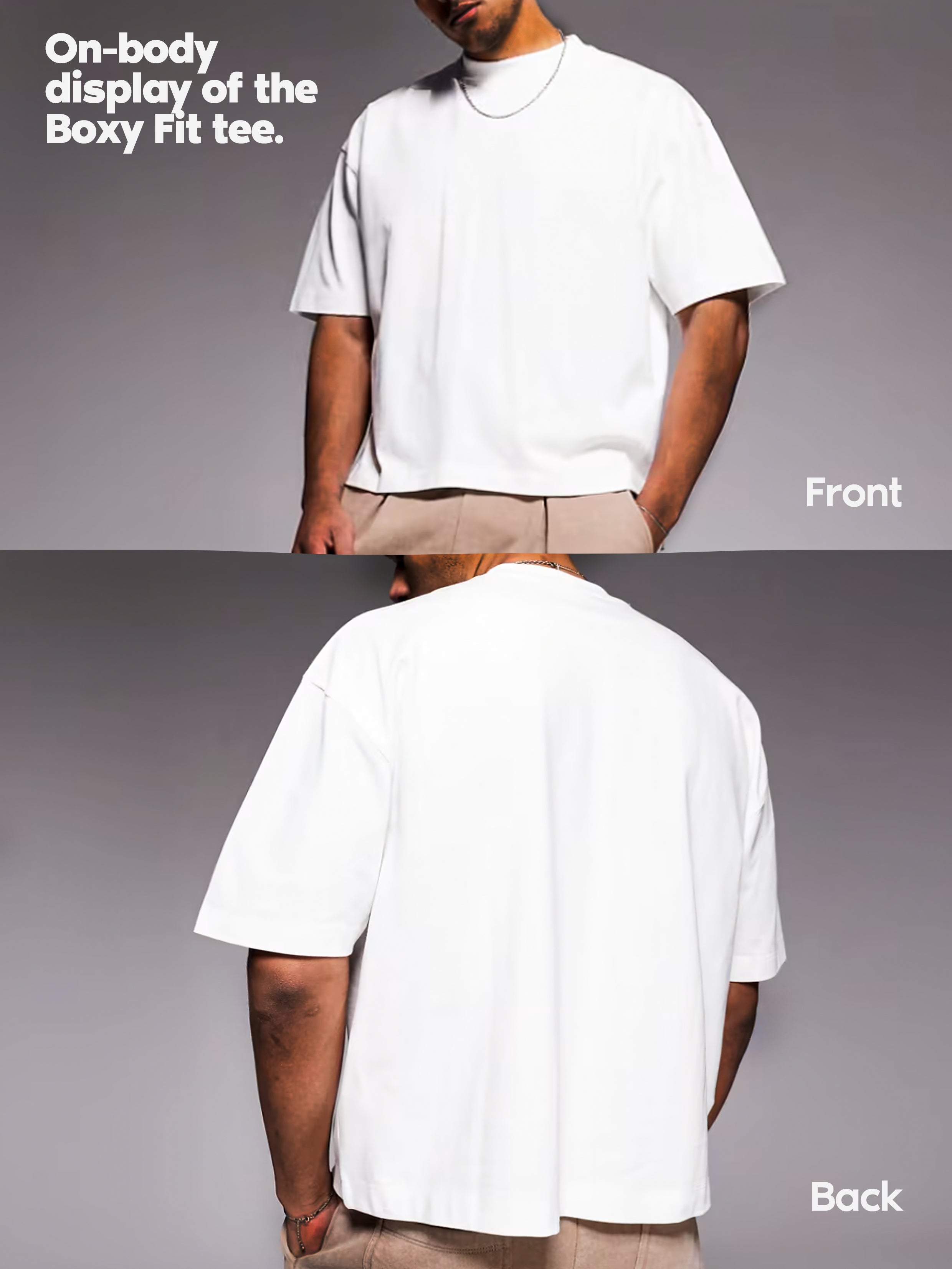 Boxy Oversized T-shirt with Money-Holding Nail Art Hand Print