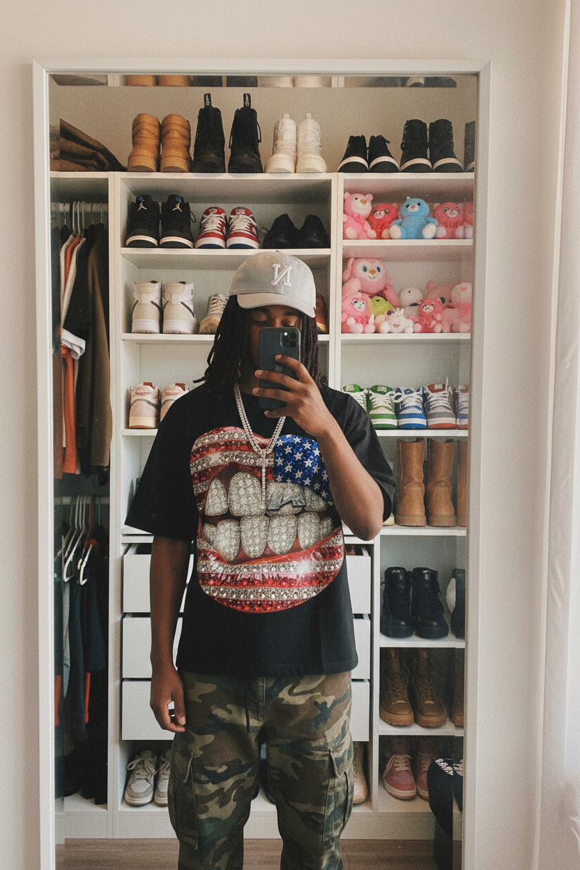 Boxy版型潮流自拍