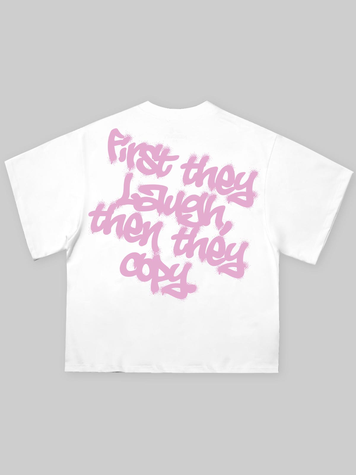 NOISSEY "Metallic Spray" Chrome Character Boxy Tee - White