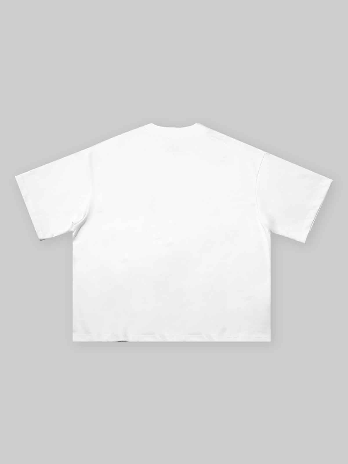 Boxy oversized T-shirt Girlish Braided Hair Art Print