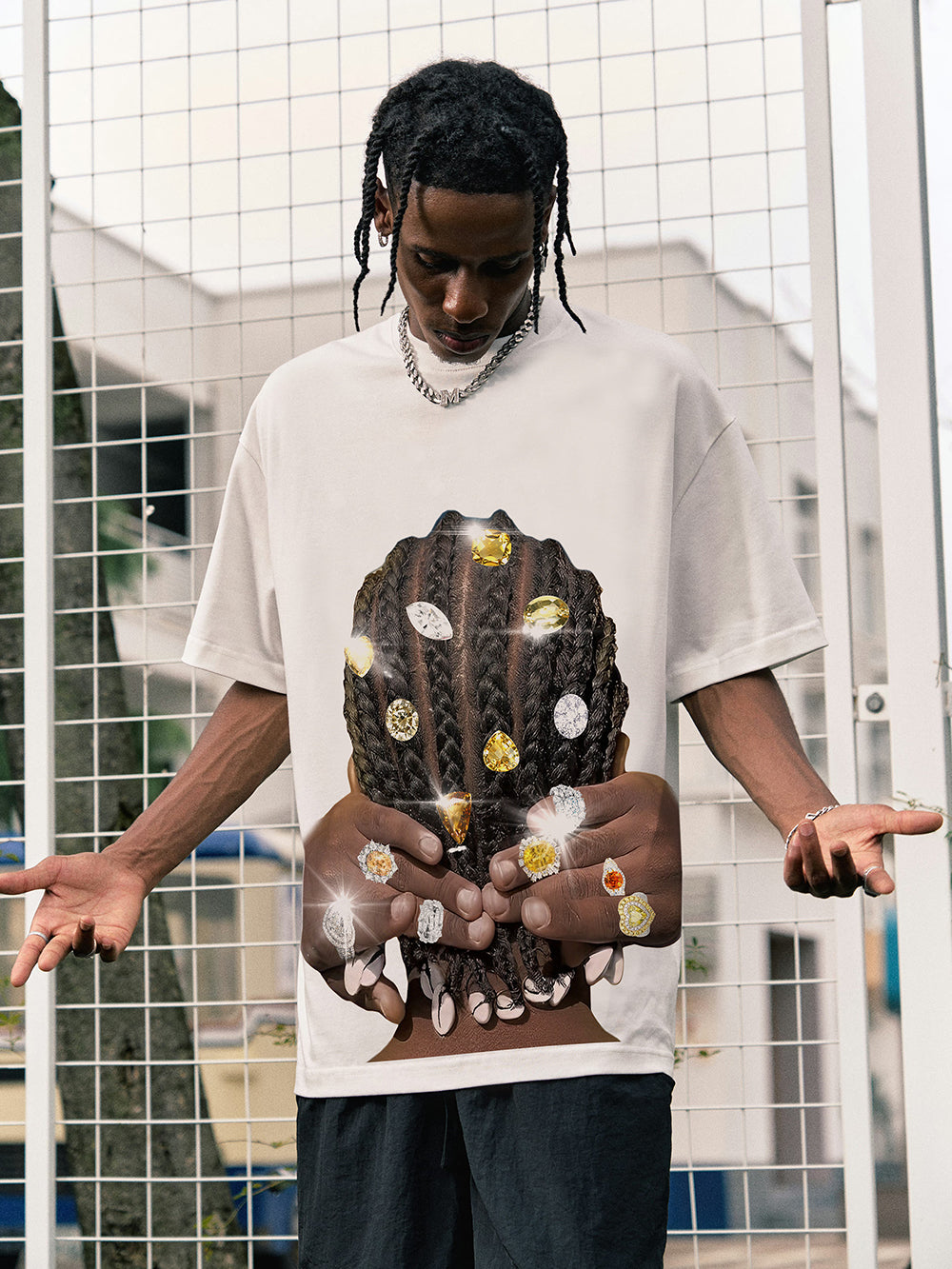 T-shirt imprimé diamant coloré original BOUNCE BACK© Noissey