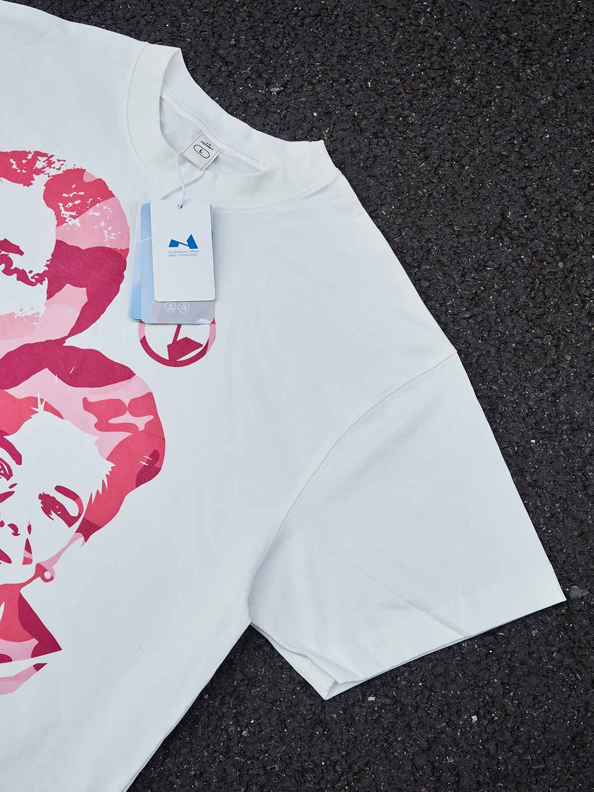 Empowerment in Pink Iconic Portrait Camo Art Graphic T-Shirt