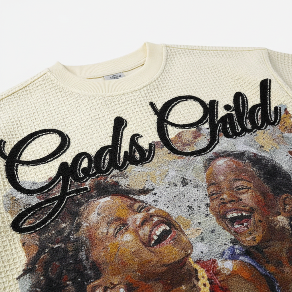 God's Child Tee - Collar Detail