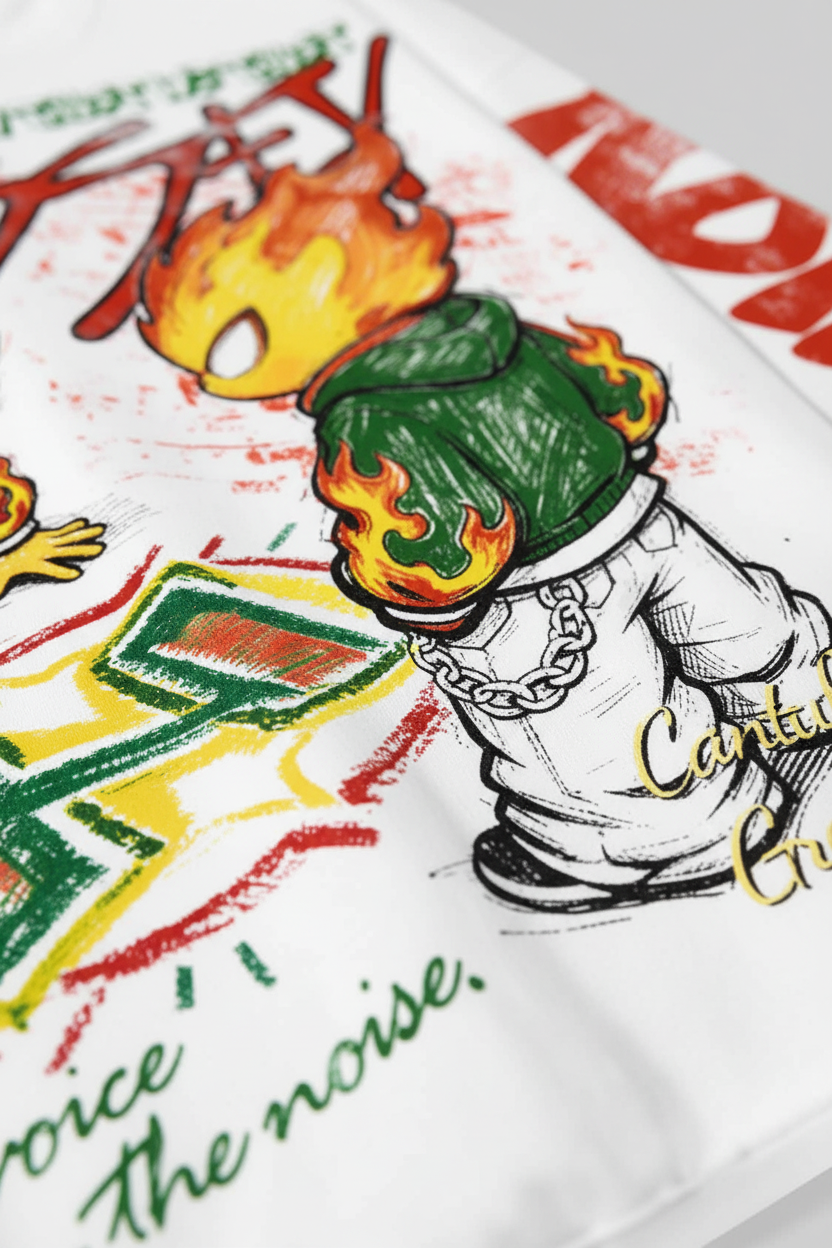 Green flame character detail