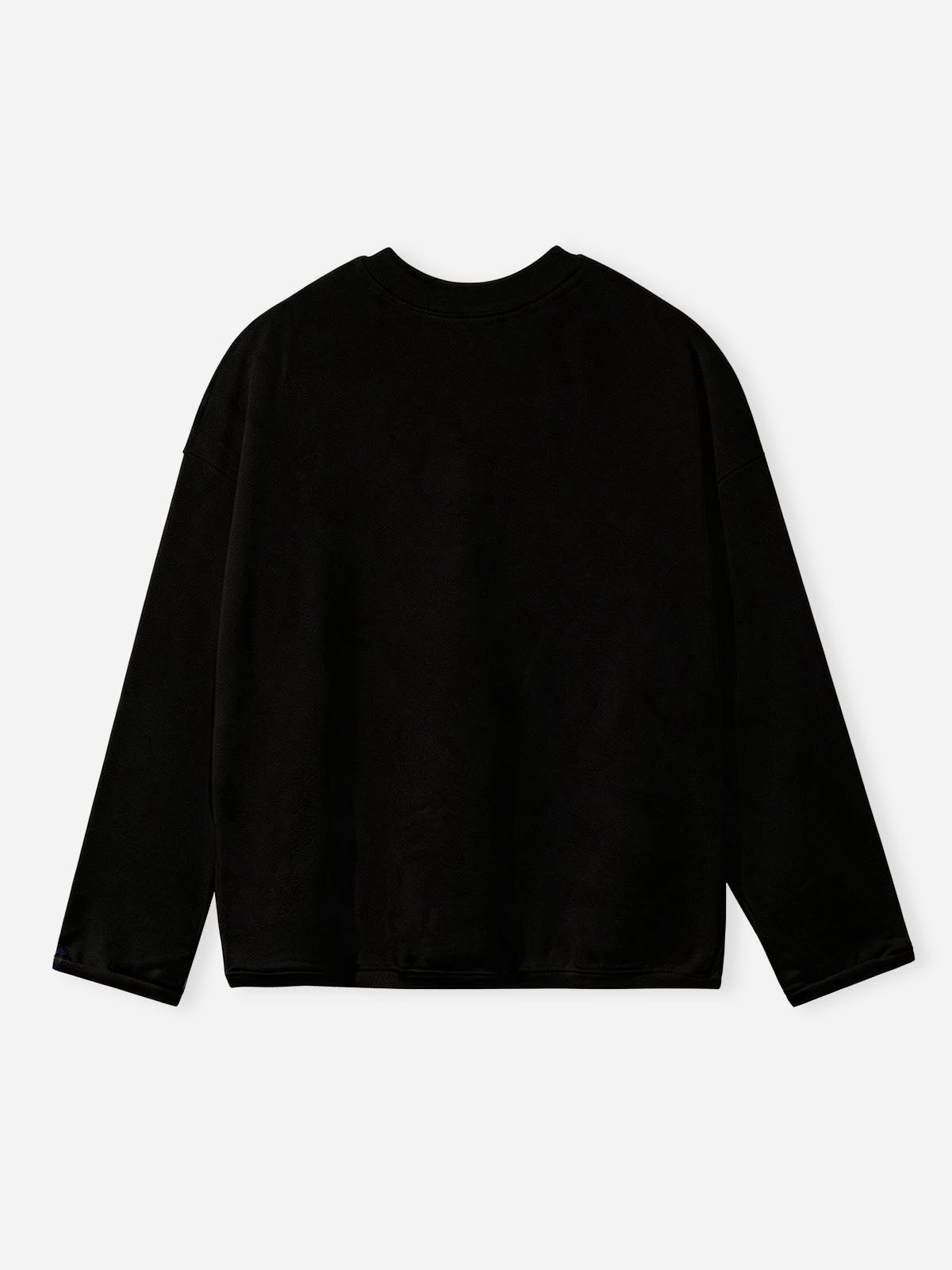 NOISSEY "Iced-out Rosary" Graphic Sweatshirt - Heavyweight Jet Black