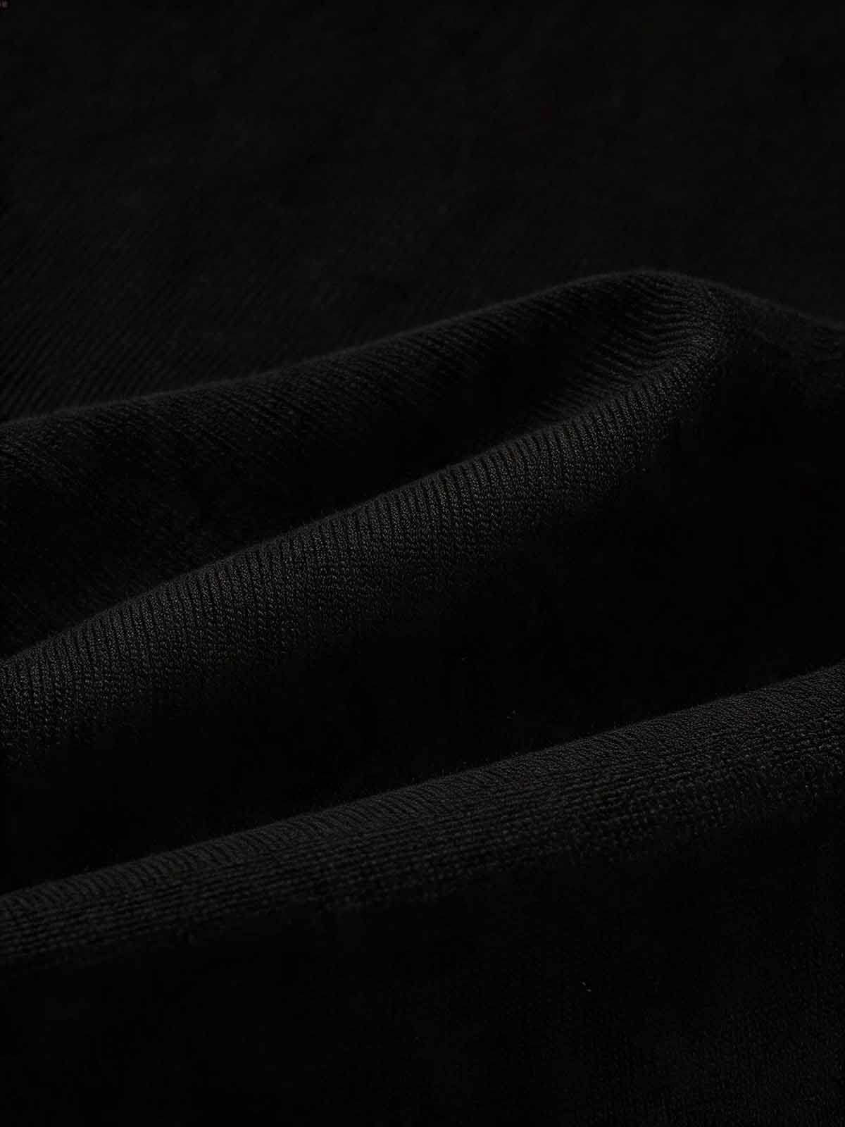 NOISSEY New York Night Heli-Cash Graphic Art Little Oversized Long Sleeve Shirt - Onyx Black