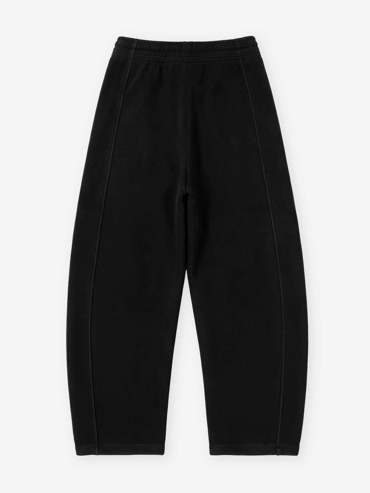 NOISSEY "Multi-Color Faux-Embroidery Cross" Curved Long Pants