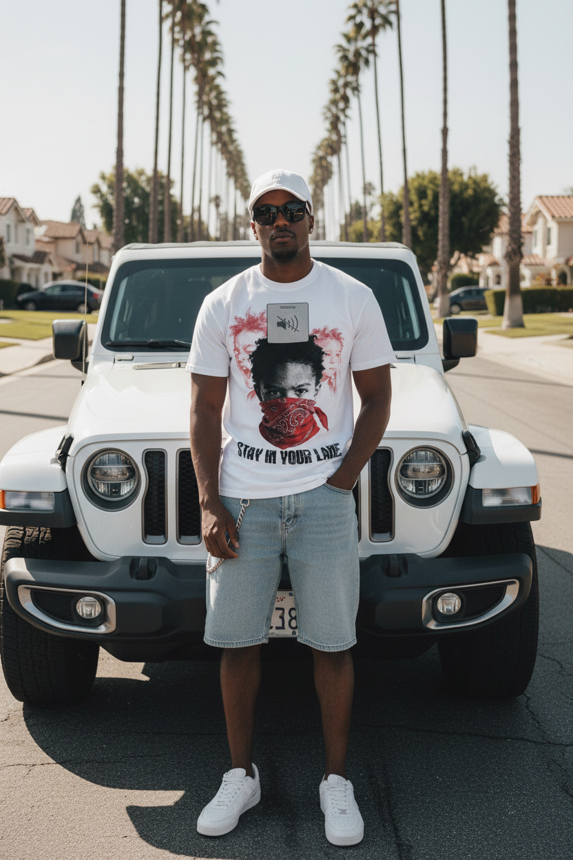 Lifestyle product photo with correct print