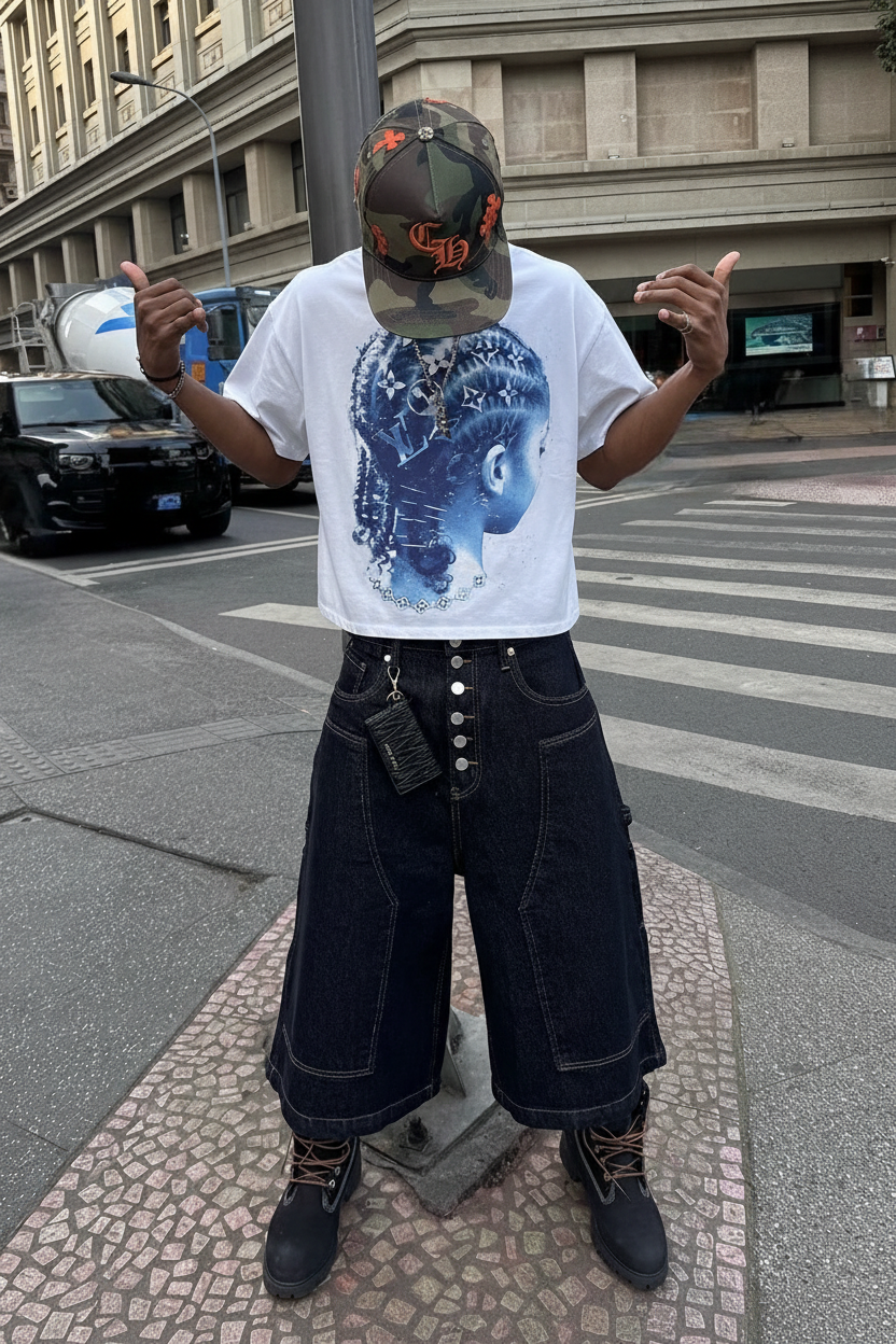 NOISSEY Boxy Tee Model Photo 1