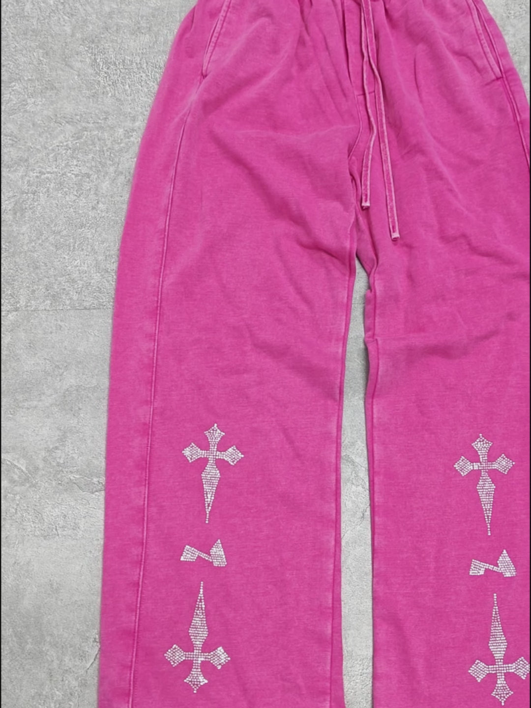 Diamond Cross Print Pants