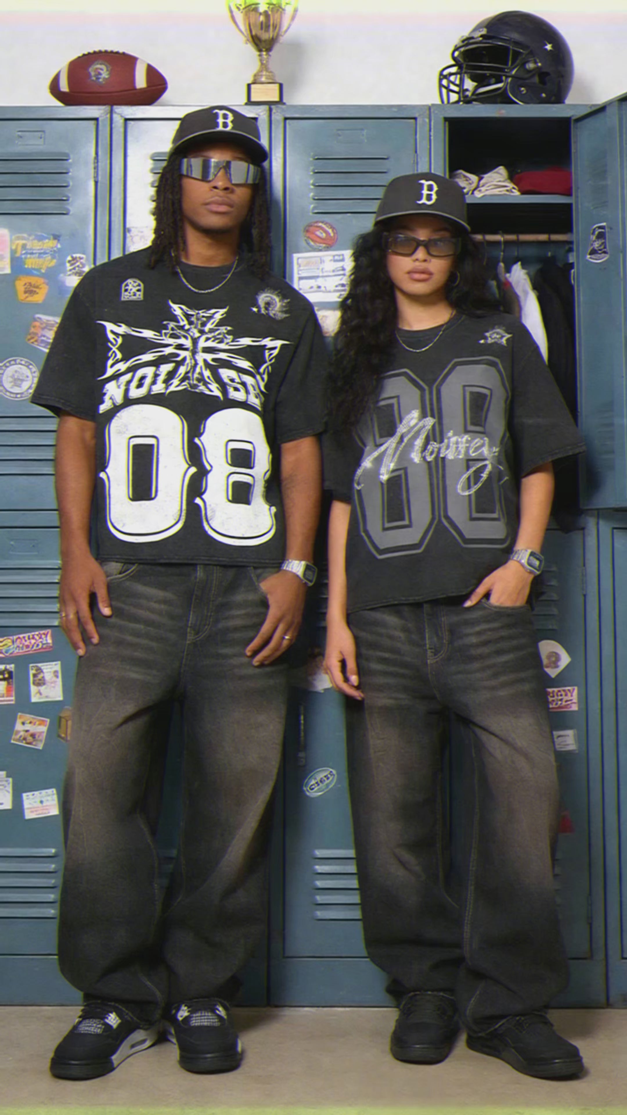 08 Street Flame Cross Black Wash Print T-shirt