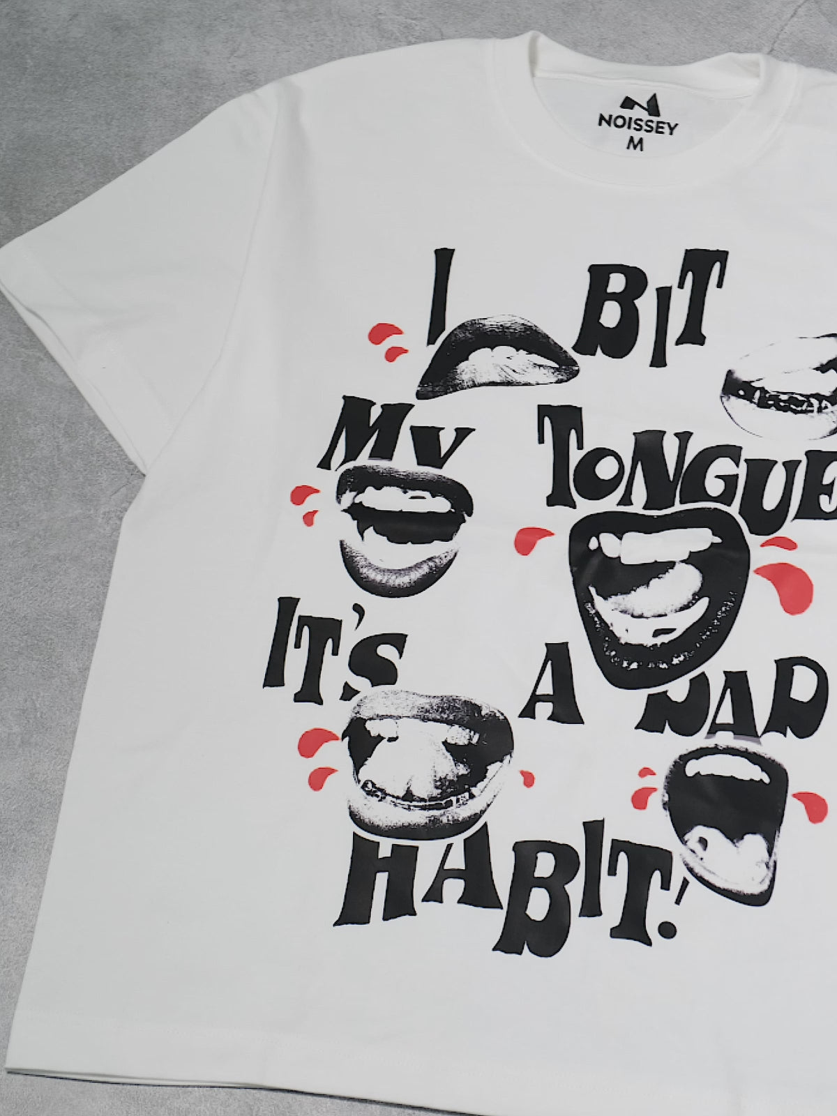 BOUNCE BACK© Cool Slogan and Shouting Mouth Print T-Shirt
