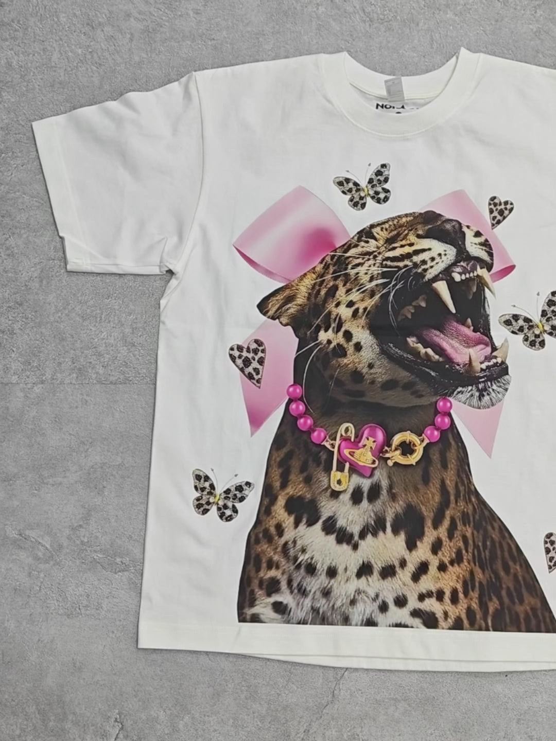 Cheetah Bow Tie Print T-shirt