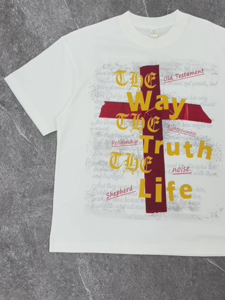 NOISSEY "The Way, The Truth, The Life" Graphic Tee - Heavyweight Studio White