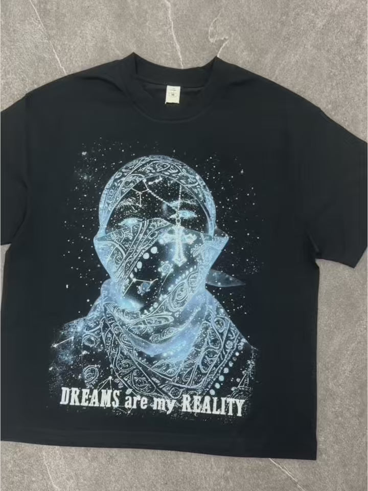 NOISSEY "Dreams are my Reality" Graphic Tee - Heavyweight Jet Black