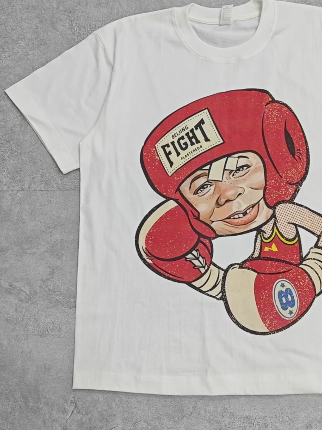 Boxing Bad Boy Newman Vintage Print T-shirt