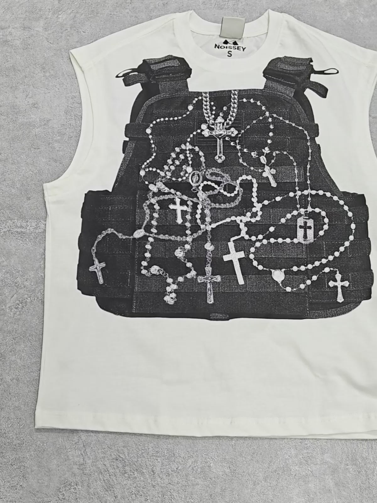 Noissey Bulletproof Vest High Definition Printed Tank Top