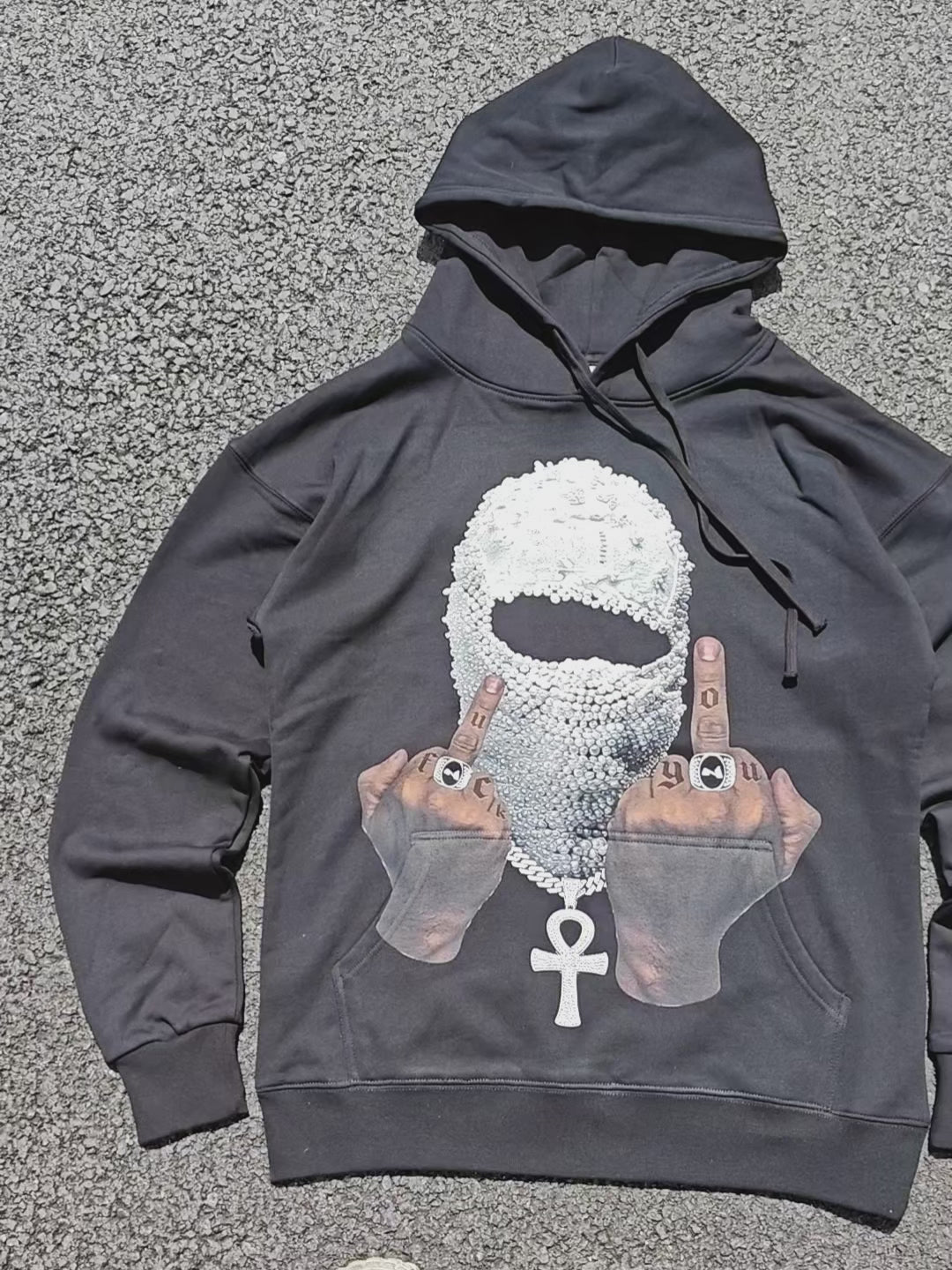 Pearl Mask 400g Unique Print Hoodie