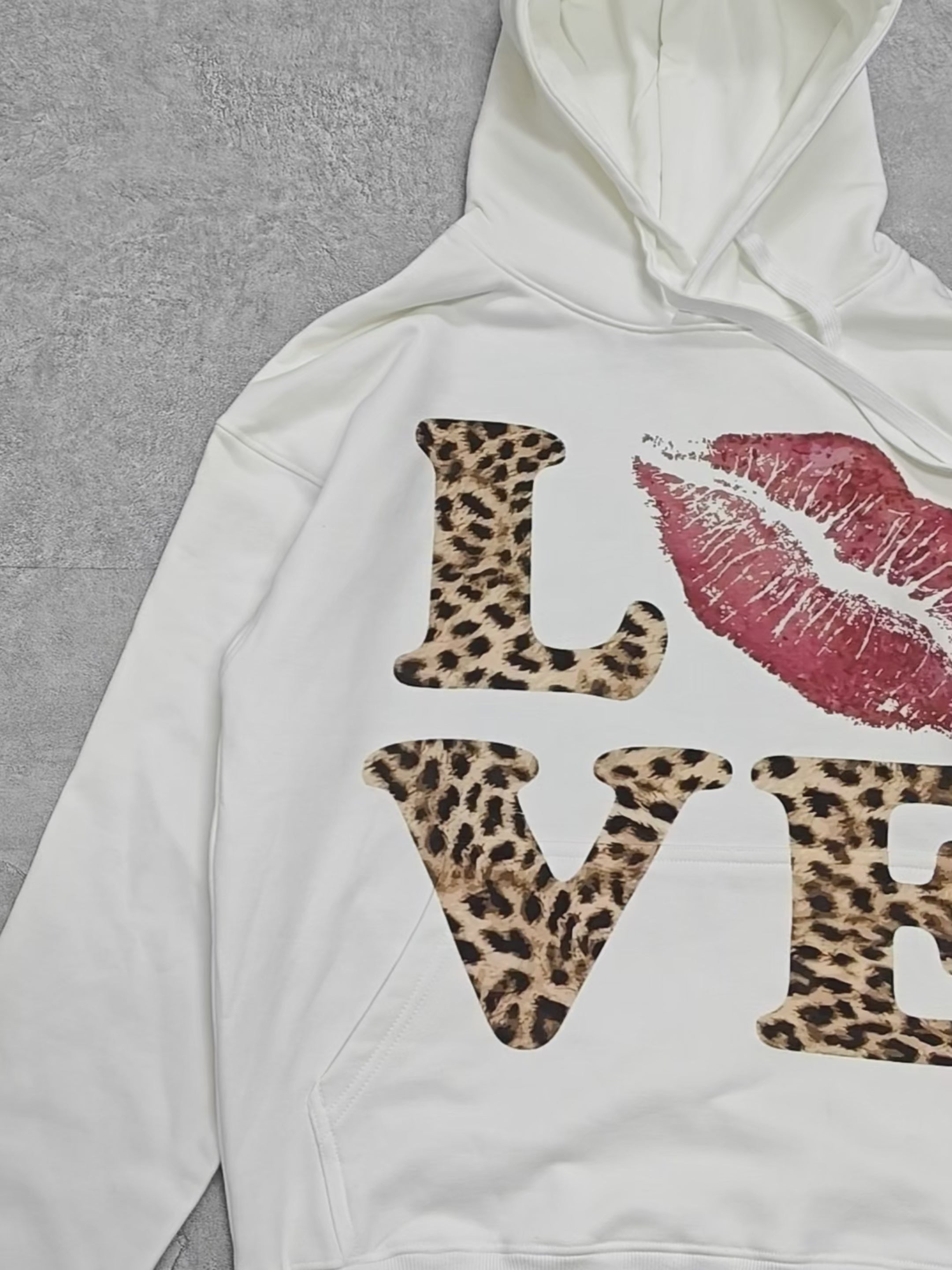 Wild Love 420g Printed Hoodie