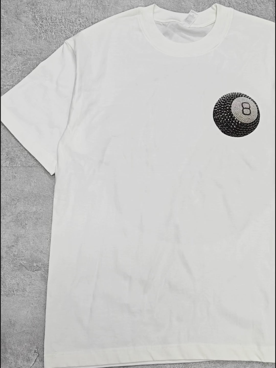 Rhinestone Billiard ⑧ Printed T-shirt