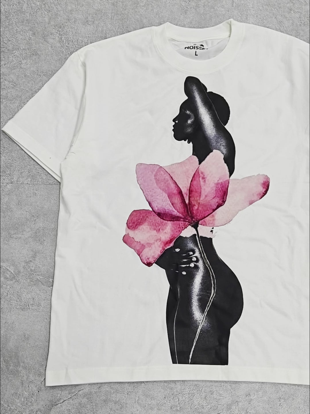 Artistic Flower Printed T-shirt