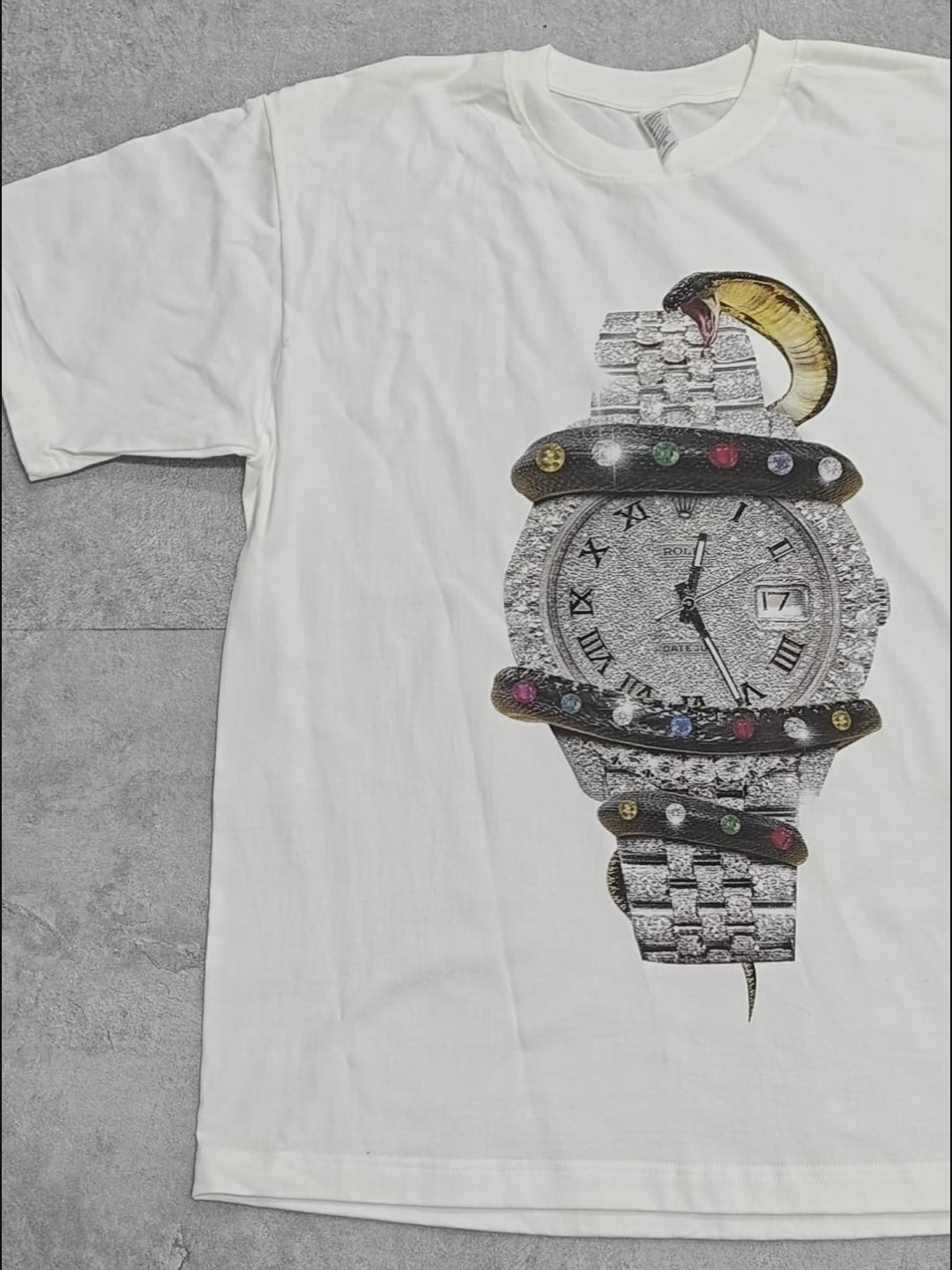 Dangerous Aura Watch Series Print T-shirt