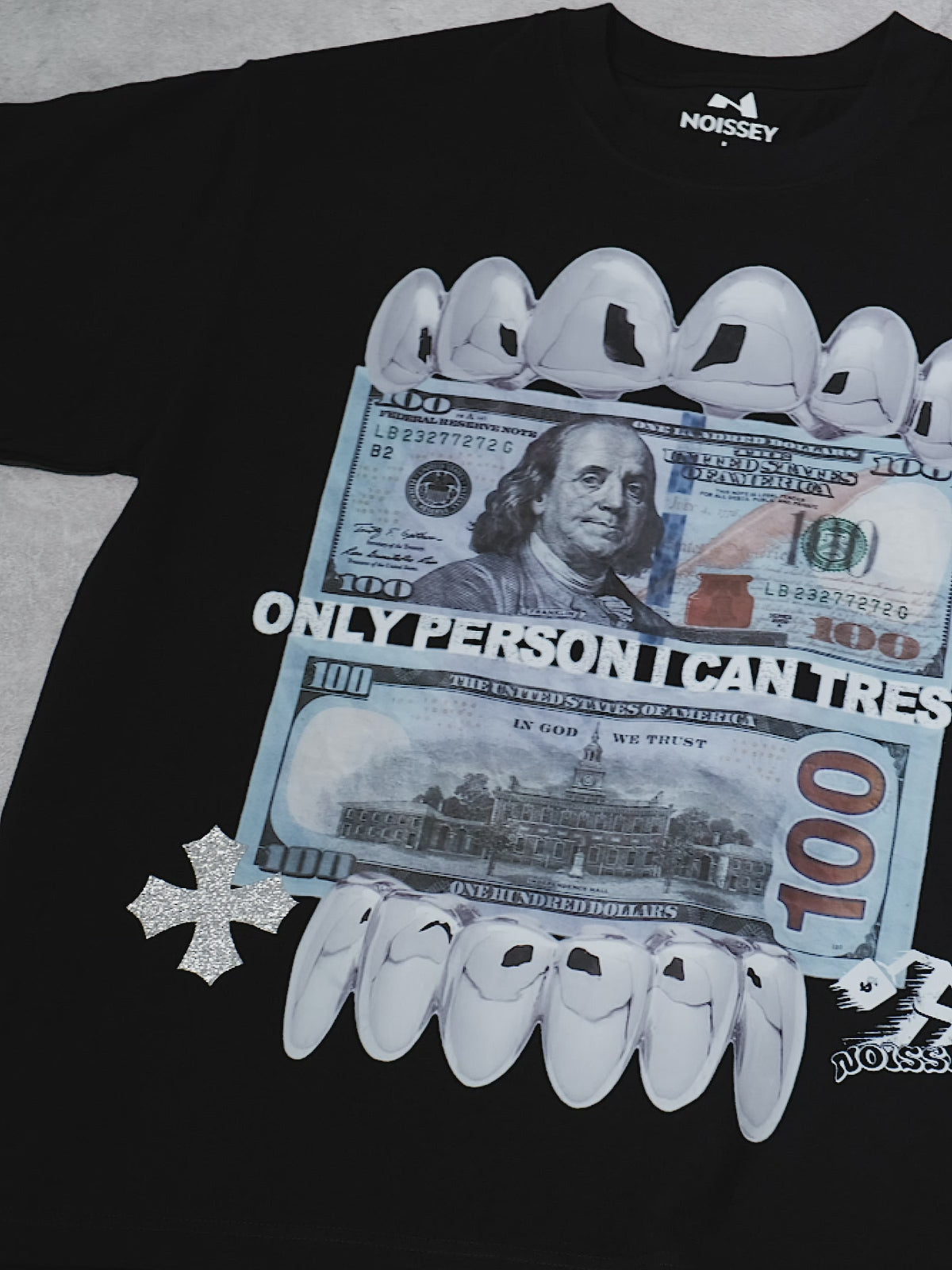 BOUNCE BACK© “Only Person I Can Trust” Double-sided Pattern Print T-shirt