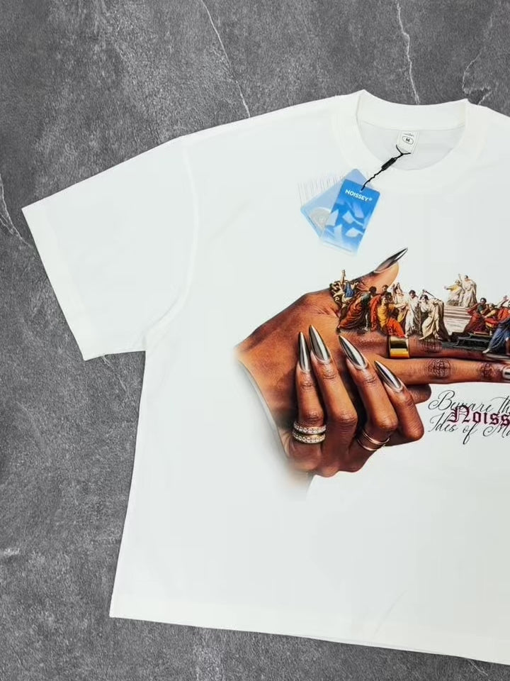 NOISSEY "Ides of March" Caesar Oil Painting Deconstructed Boxy Tee