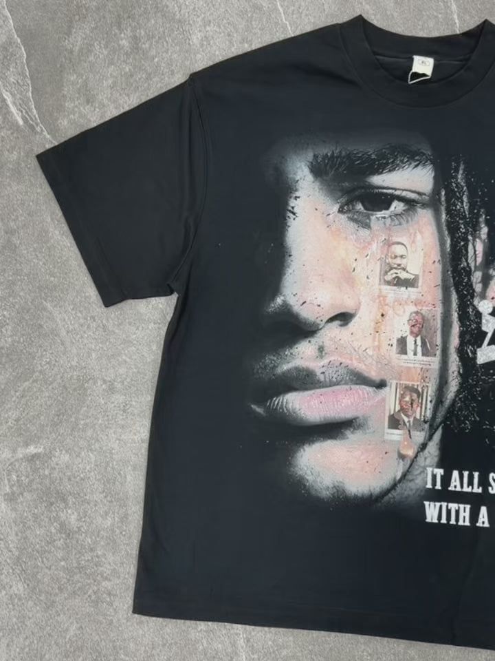 NOISSEY "It All Starts With A Dream" Graphic Tee - Heavyweight Jet Black