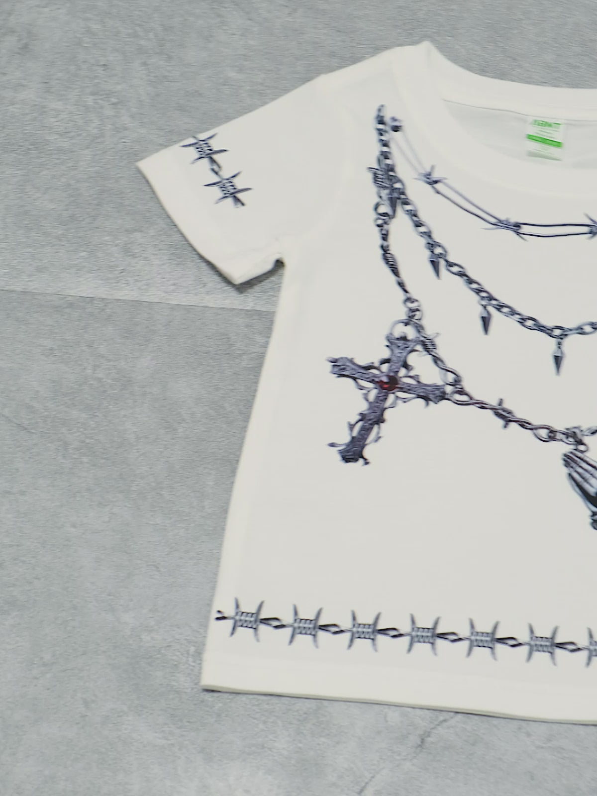 KID© Deconstructed necklace print T-shirt