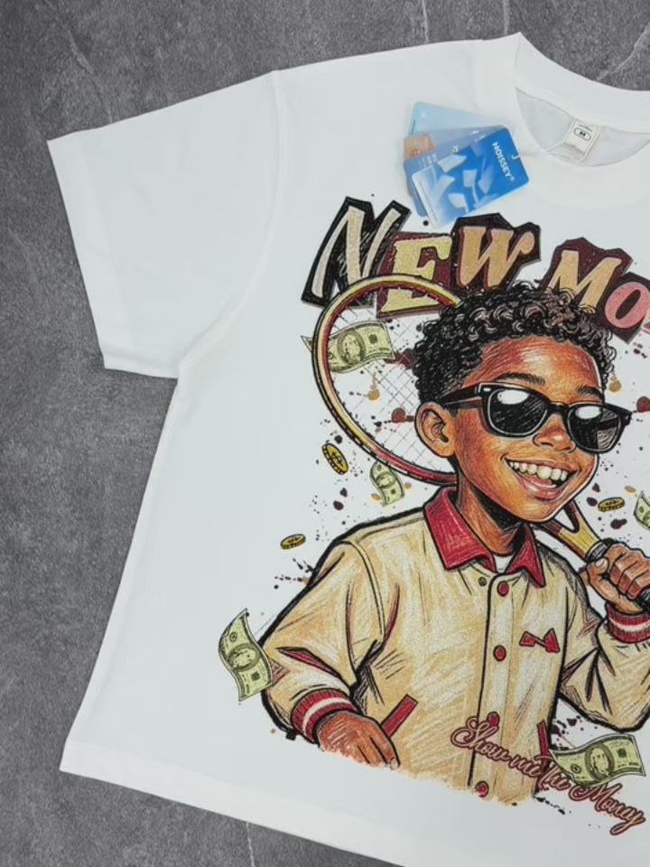 NOISSEY "NEW MONEY" TENNIS BOY GRAFFITI ART TEE