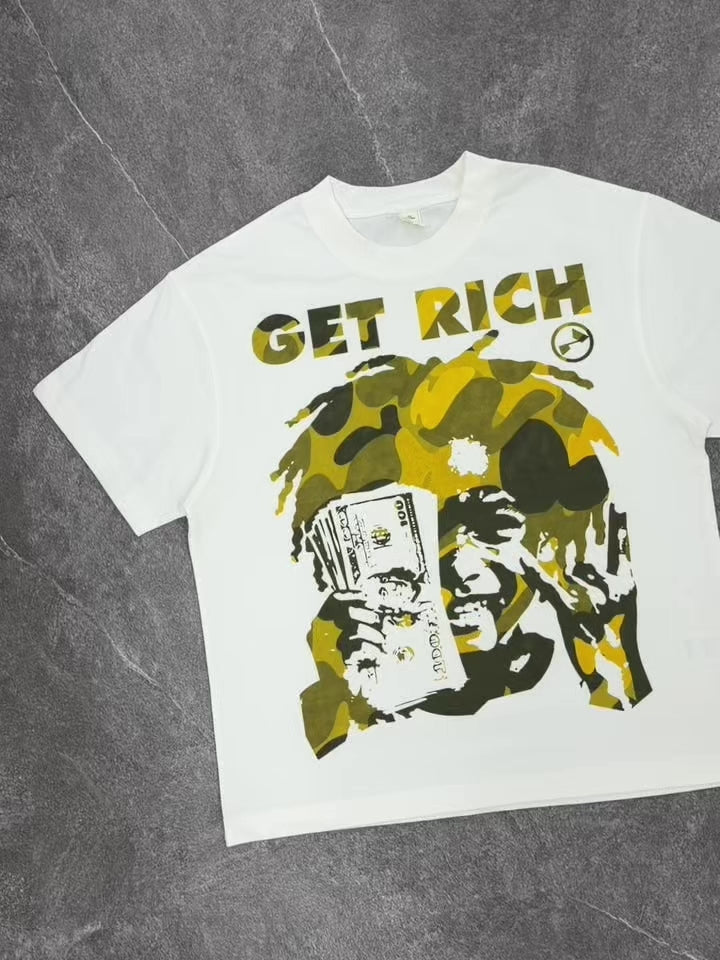NOISSEY "Get Rich" Camo Silhouette Tee