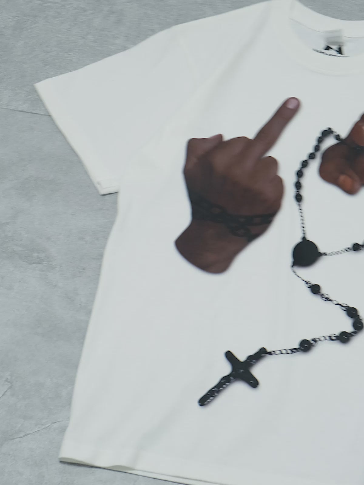 BOUNCE BACK© Gesture and Cross Necklace T-shirt